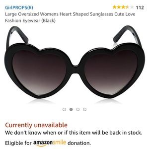 Heart shaped sunglasses new without tags